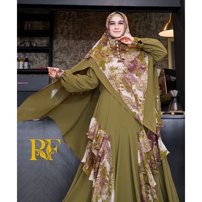 Aliza Syari RF Fashion by Rayhan Co. Green Ceruty Import