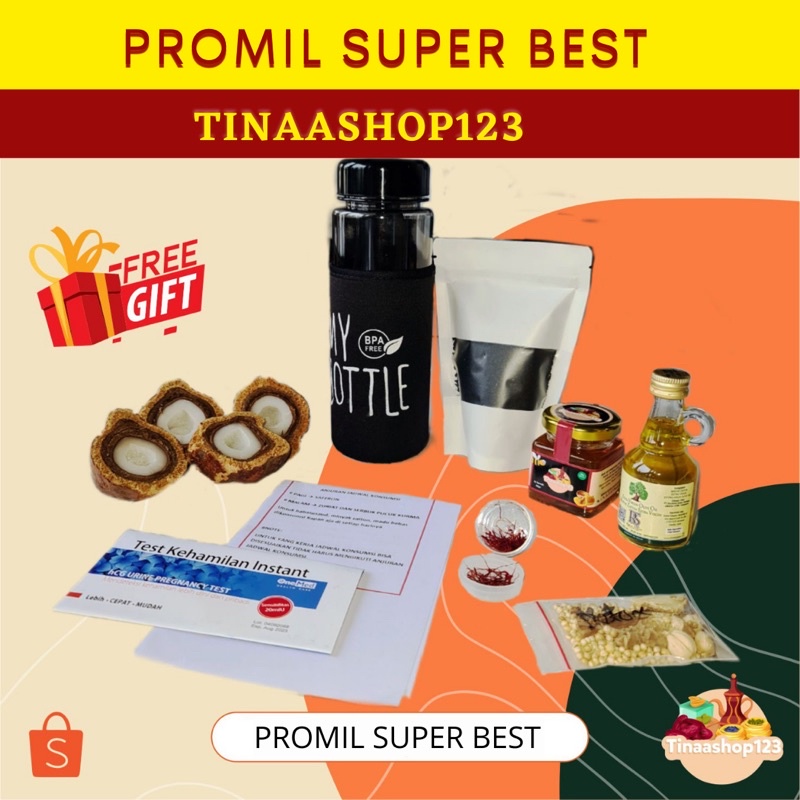 PAKET PROMIL SUPER BEST Buah Zuriat Zaitun Madu, Saffron promil suami istri berkualitas Tinaashop123