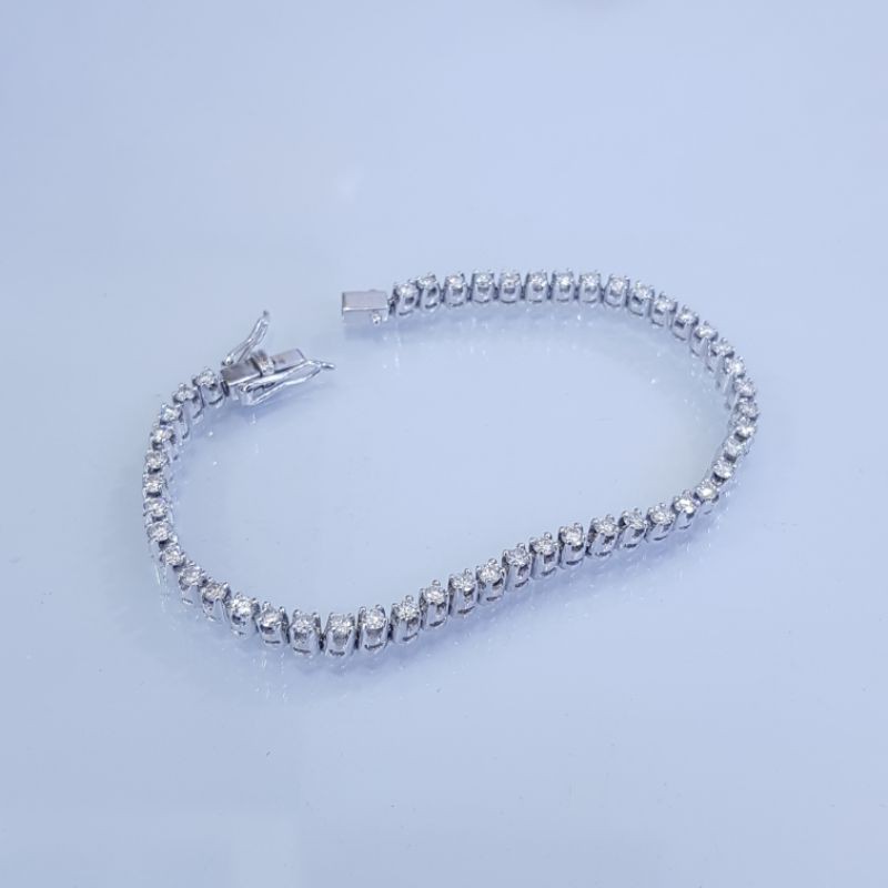 Gelang emas wanita fashion berlian eropa asli dan natural
