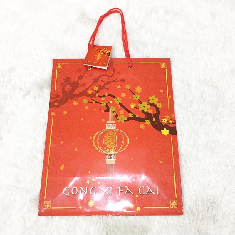 

CNY Chinese New Year Lunar Red Paperbag Giftbag Tas Kantong Belanja Gong Xi Fa Cai Kado Sincia Merah Prosperity Bag Kantong Imlek Sincia Tahun Baru Bingkisan