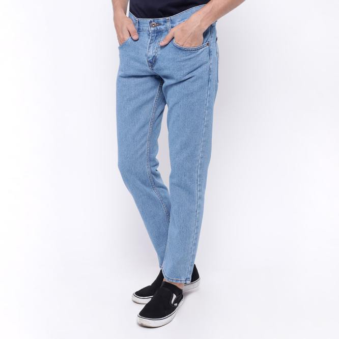Edwin Celana Jeans Slim Fit Pria Panjang Biru Muda Roma 01 - Biru, 28