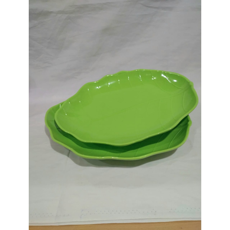 Piring Makan Melamin Bentuk Daun FOOD GRADE