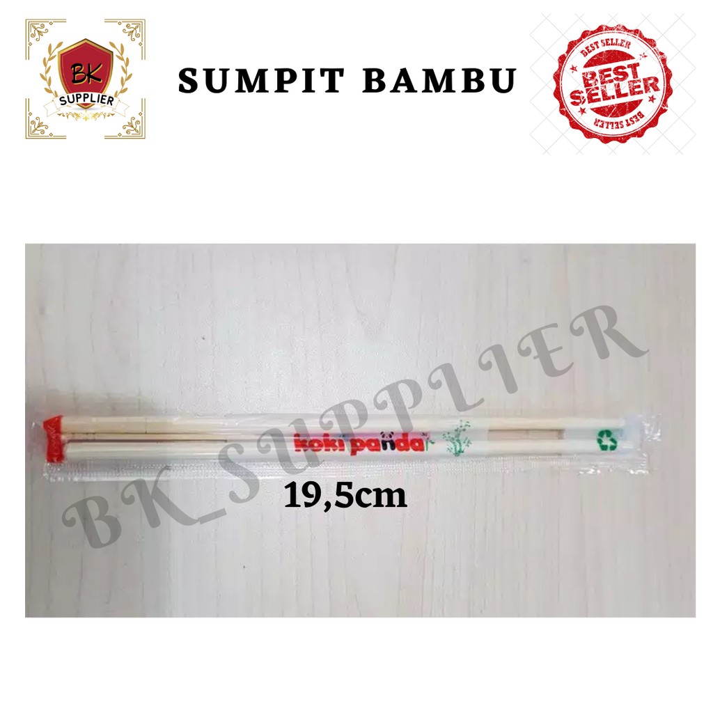 Sumpit + Tusuk Gigi Bambu Koki Panda 1pcs / Sumpit Bambu