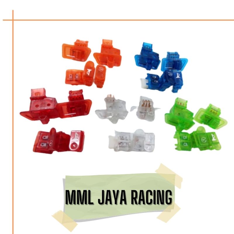 Saklar Tombol Warna Transparan Beat Karbu/Supra X125 Lama/Vario Karbu/Saklar Set Kanan Kiri Variasi