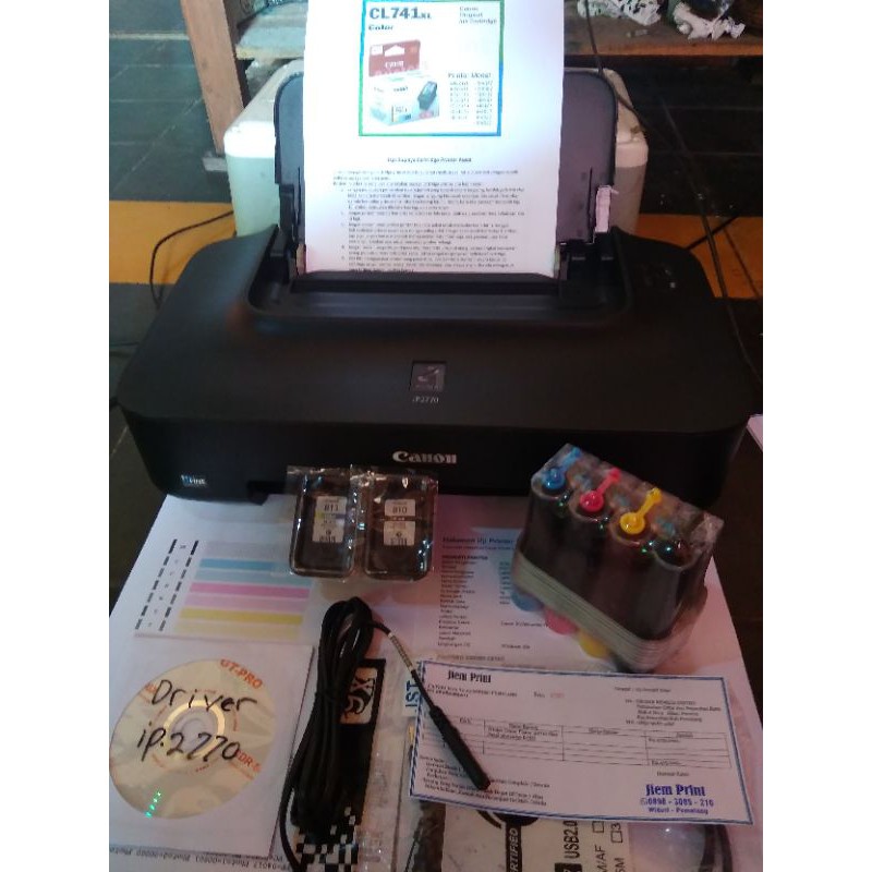Printer Canon iP2770 2nd Siap Pakai Plus INFUS BARU