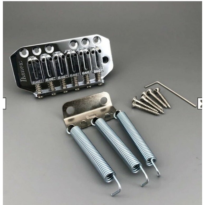 Chrome Ibanez FAT 6 Bridge Tremolo Fit Ibanez GIO GRX Series