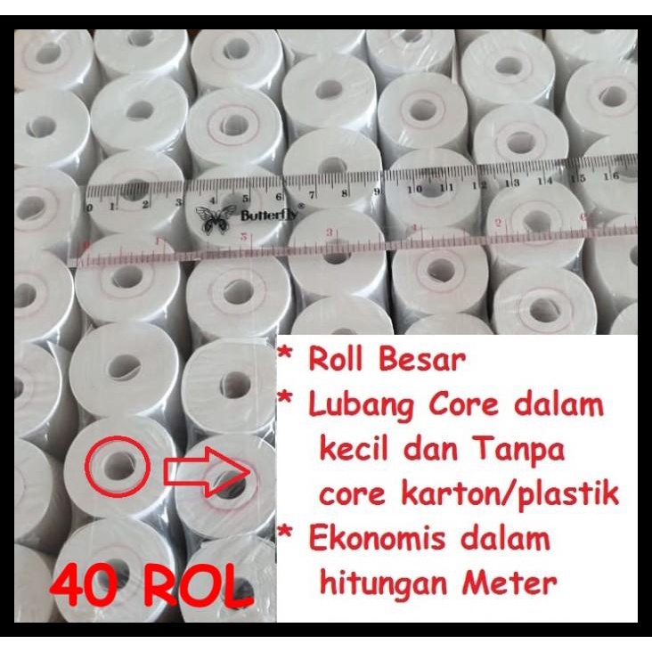 

TERLARIS KERTAS THERMAL 57 X 30 PRINTER KASIR POS BLUETOOTH ANDROID PORTABLE TERLARIS