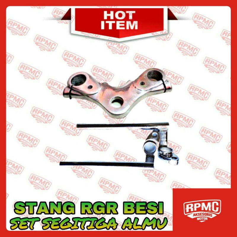 STANG STIR RGR BESI SET SEGITIGA ATAS RGR ALMUNIUM