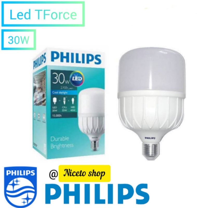 Lampu Led Philips TForce T-Force 30W 30Watt Cool Daylight / Putih