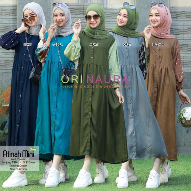 MIDI DRESS ORI NAURA RAYON VISCOSE RAMINA MINI