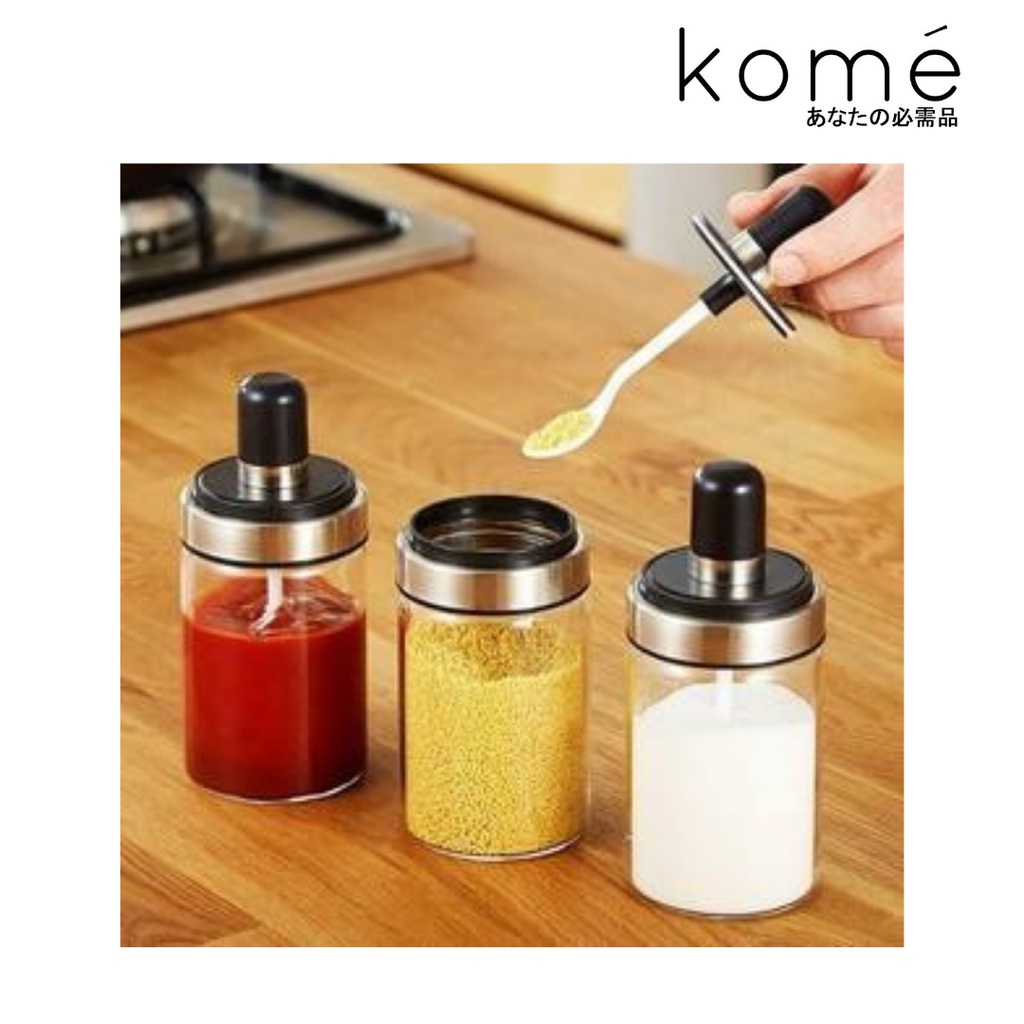 Botol Bumbu Dapur / Tempat Minyak Garam Kaca / Toples Wadah Bumbu