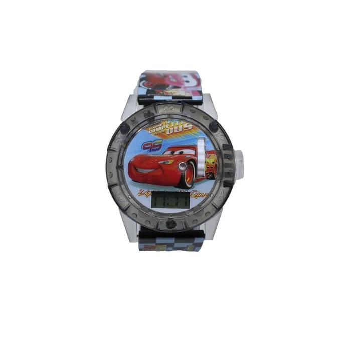 Promo Terbaru! JAM TANGAN ANAK LAKI LAKI PROYEKTOR CARS MCQUEEN LASER HOLOGRAM LAMPU