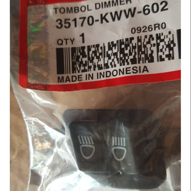 Tombol saklar lampu honds beat vario new blade 125 supra x helm in