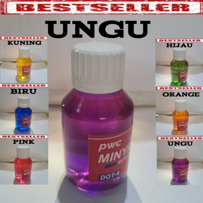 MINYAK REM WARNA DOT 4 PWC ASLI Minyak Rem Motor Dan Mobil Oli Rem