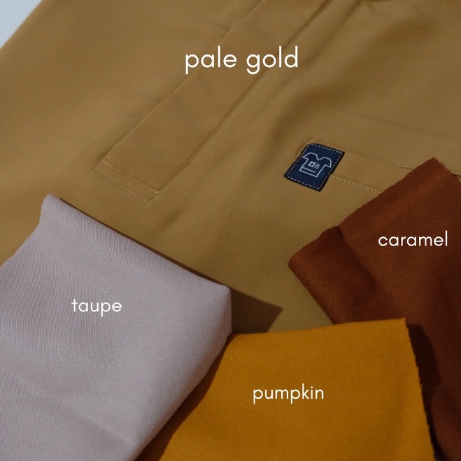 Baju Jaga MANDARIN LS - PALE GOLD Scrubs Theatre Blues First Line Lengan Panjang