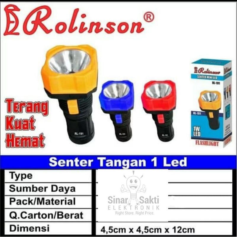 Senter Tangan Baterai Mini LED Murah - AA Kecil Darurat Kemping