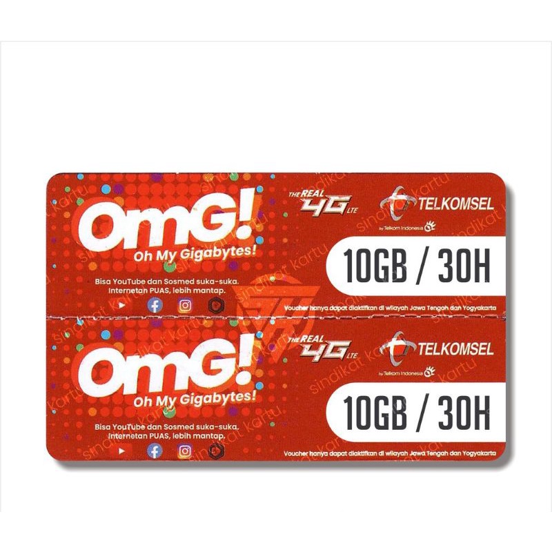 VOUCHER TELKOMSEL 10GB LOKAL SUBANG JABAR