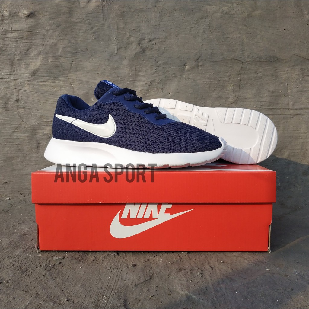 SEPATU PRIA NIKE TANJUN RUNNING HITAM PUTIH SEPATU OLAHRAGA LARI KEREN SNEAKERS MADE IN VIETNAM