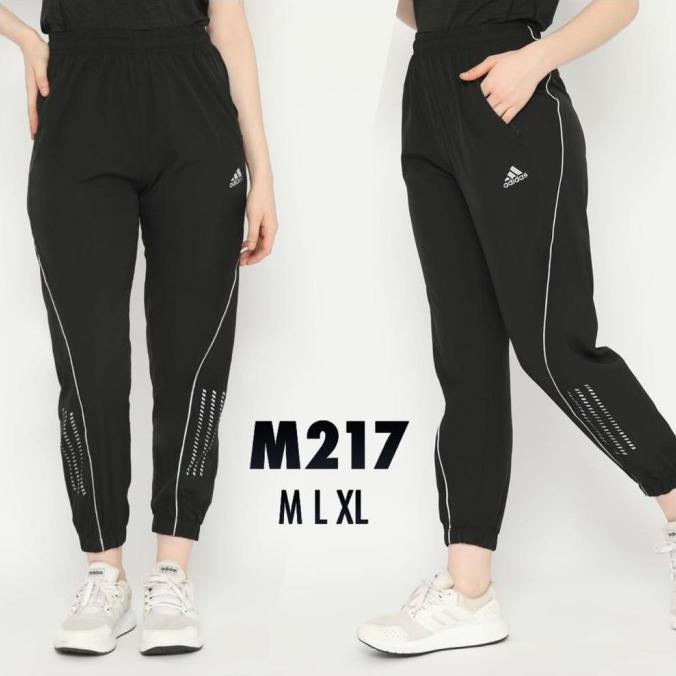 Celana Panjang Joger/Training DriFit Olahraga Wanita ADIDAS Black M217