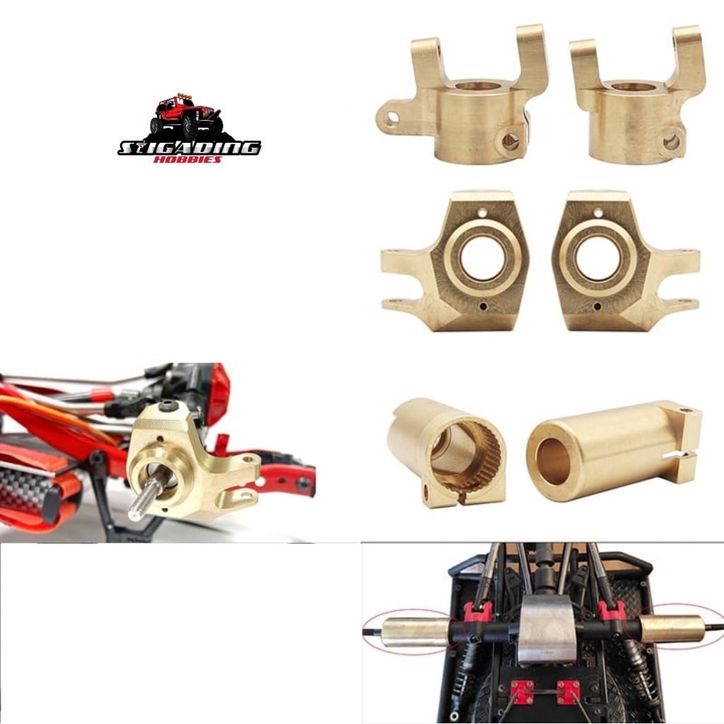 PEMBERAT GARDAN BRASS FOR SCX10 II COUNTERWEIGHT BALANCE WEIGHT AR44