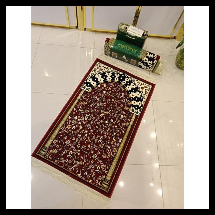 TERMURAH SAJADAH AL RAWDAH MIHRAB AL FAKHIRAT WARNA MERAH 