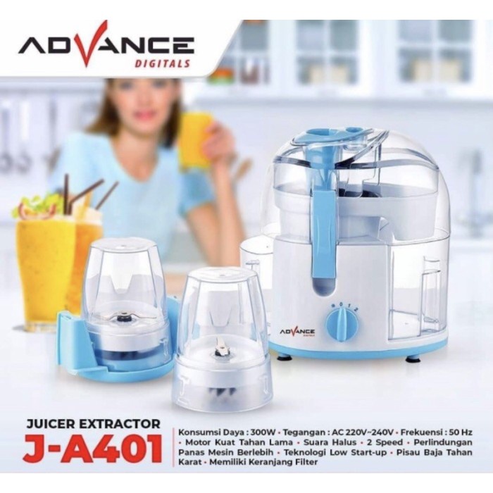 Advance J-A401 Juice Extractor Alat Pembuat Jus 300 Watt