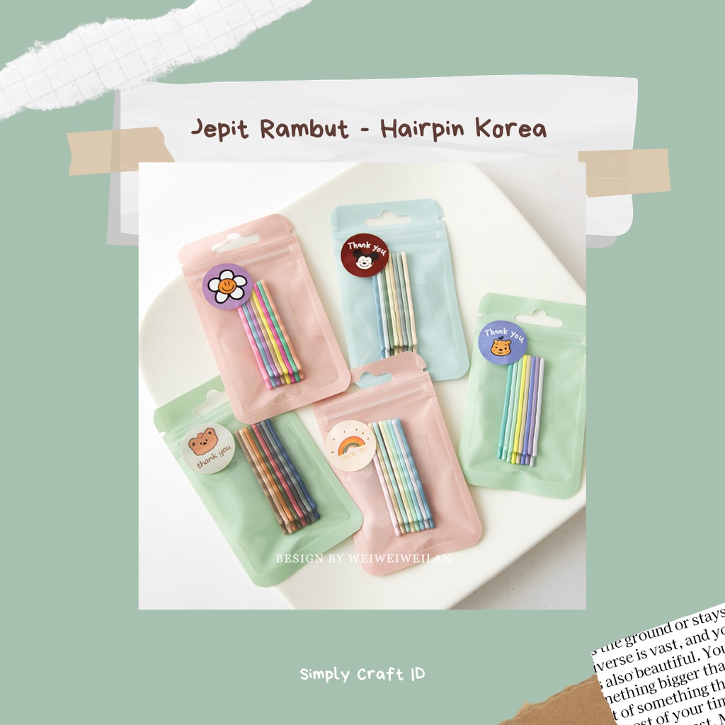 Simply Craft ID - Jepit Rambut Wanita Dewasa - Asesoris Rambut Wanita Jepit Rambut - Hairpin Korea