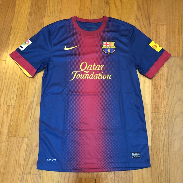 Baju Bola Nike FCB Barcelona Qatar Foundation Unicef Original (Second)