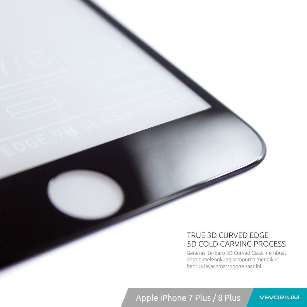 VEVORIUM ZEN 5D Cold Apple iPhone 7 Plus 8 Plus Full Tempered Glass