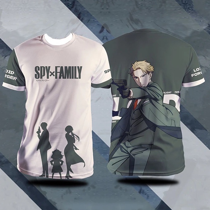 Tshirt Loid Fullprint Anime Manga SPY x Family Dryfit Premium Unisex