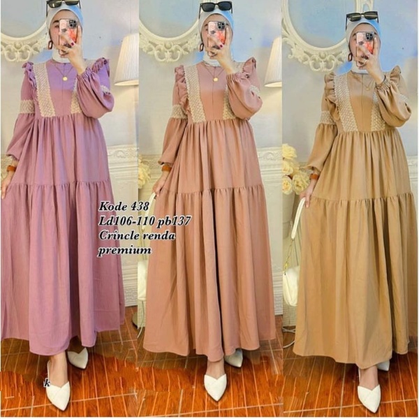 Olavia Dress/ Casual Dress Wanita / Casual Dress Terbaru / Casual Dress Kekinian / Gamis Casual Dress / Gamis Casual / Gamis Terbaru / Ootd Muslim / Gamis 2022 / Dress Terbaru 2022 /  Pakaian Wanita Terbaru / Dress Crinkle / Gamis Crinkle