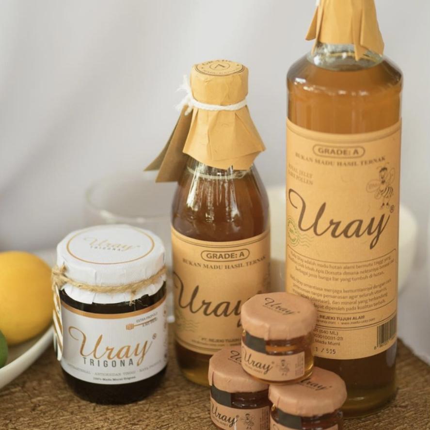 ☚ Uray Honey Stick Sachet - Original - Madu Murni - Madu Hutan - Madu Asli Organik - Jagapati ➧