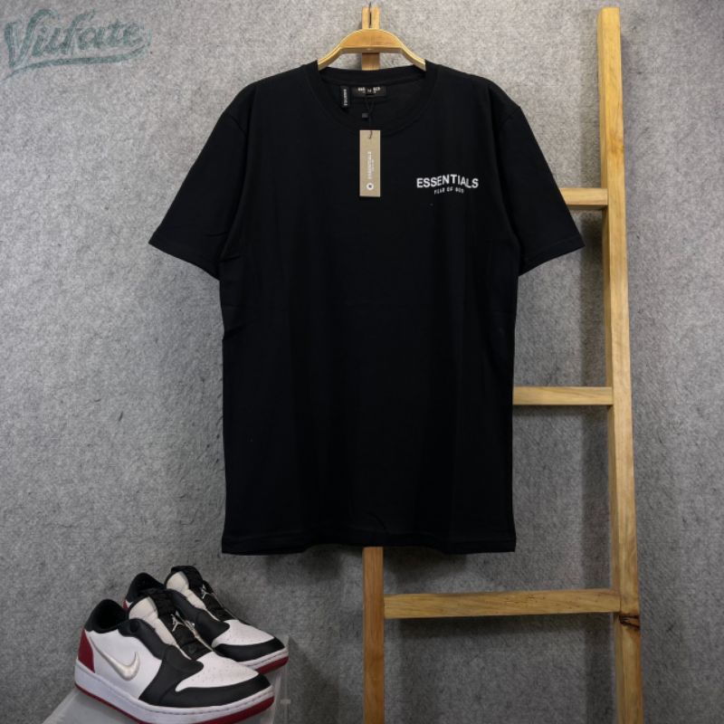 Kaos distro fear of god hitam putih tshirt oblong terbaik