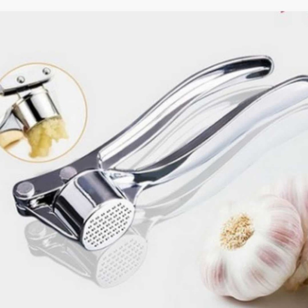 HOVELSHOP Alat Penghancur Bawang Putih Garlic Press Stainless Steel