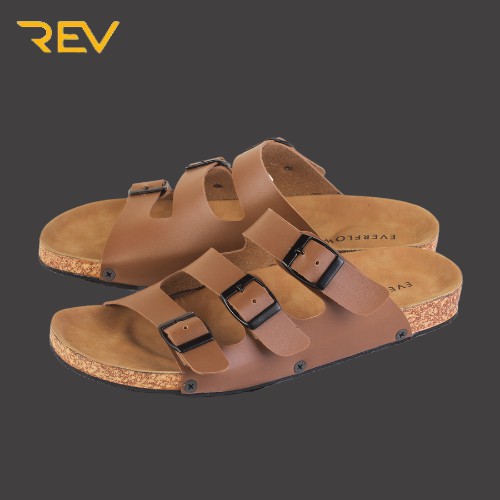 ☀ REV STORE ☀ Sandal Pria Ukuran Besar - Sendal Selop pria Big Size - Sandal Pria Kulit Sintetis