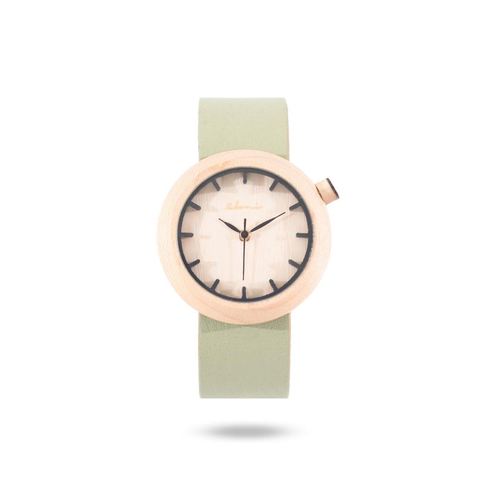 Eboni Jam Tangan Kayu Mini Maple 2.0's - Sage Green