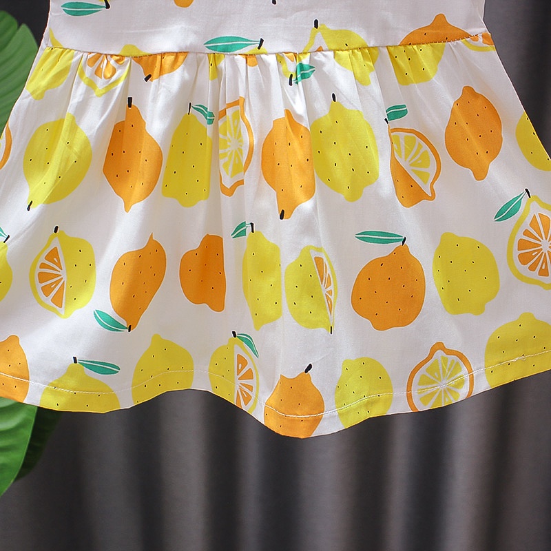 Cherry COD Giallo Summer Dress Lemonade / Baju Anak Perempuan / Dress Anak Cewek / Baju Tunik Anak D40