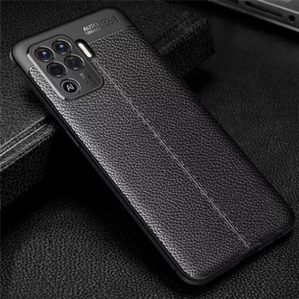 Case Auto Focus Oppo Reno 5F Leather Experience SoftCase Slim Ultimate / Casing Kulit