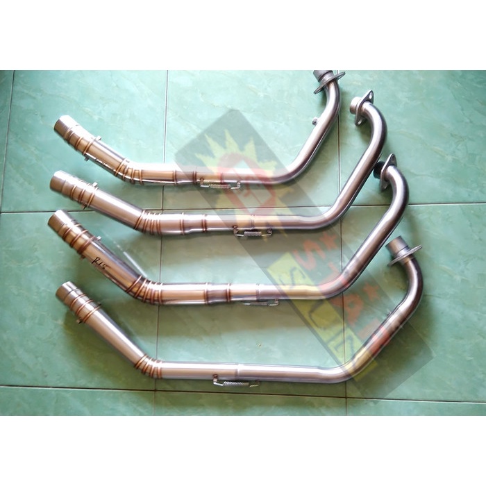 leher /pipa /header knalpot R15, Vixion, Byson, Scorpio Z, & Xabre