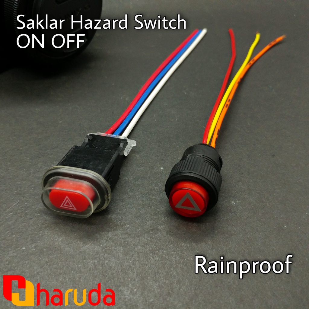Jual Saklar Tombol Switch On Off Hazard Sein Motor Universal | Shopee ...