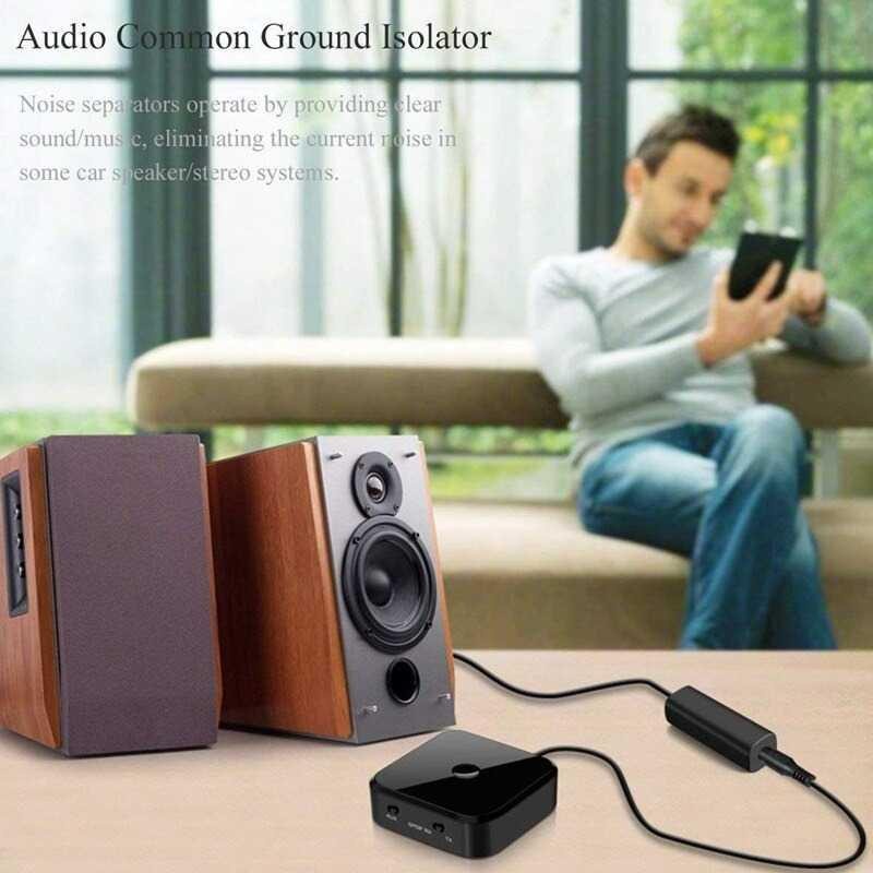 Noise Filter Audio Common Ground Loop Insulator Anti-Interference - G1 - Black