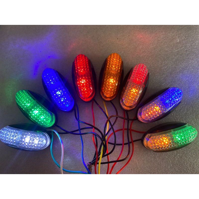 lampu bak truk 12 volt  24 volt model ulat bulu OVAL KECIL