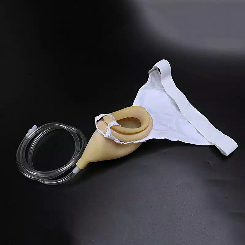 Alat Bantu Kencing Pasien Stroke Pria Wanita lengkap dengan urin bag 1000ml / Kateter Eksternal, urin bag 2000ml, Dr. P