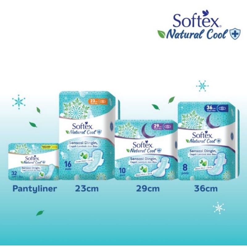 SOFTEX NATURAL COOL SUPER SLIM