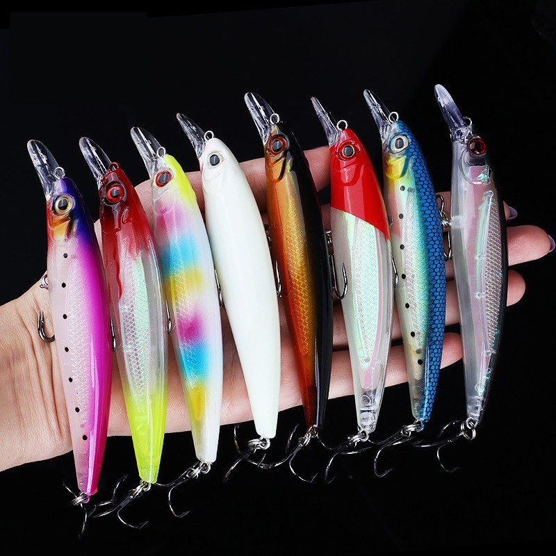 SYFishing 1Pcs Classical Floating Minnow Umpan Pancing Swimbait 11cm/14g Fishing Lure Ikan Wobbler Bait Bass Kail Tackle