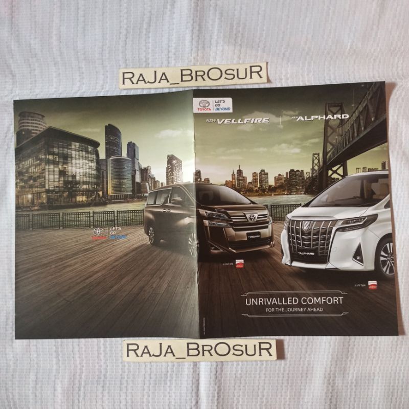 Poster brosur booklet Toyota New Alphard Toyota New Vellfire 2018