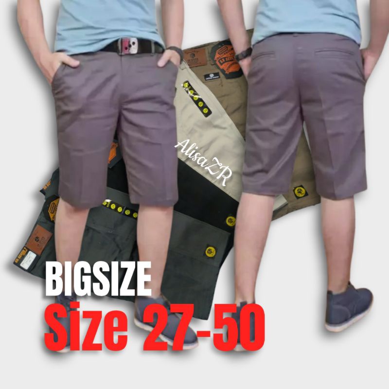 PALING LAKU CELANA BIGSIZE JUMBO 27-50 CHINO PENDEK PRIA