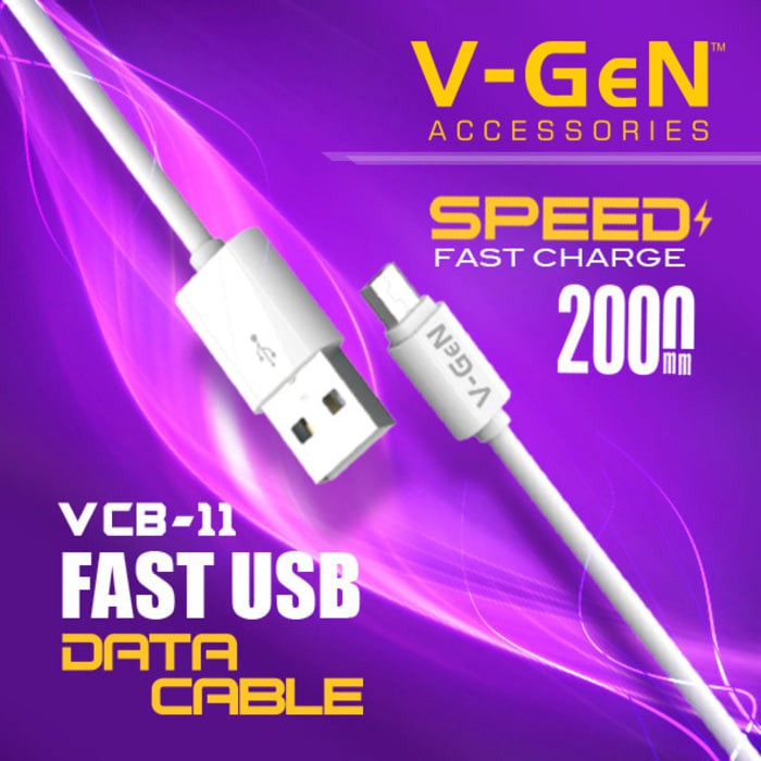 Kabel Data / Kabel Charging Micro Usb V-GeN  Fast Charging