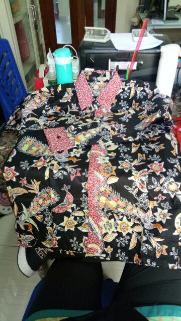Bswart Batik Hrb026 Kenongo Hem Pendek Anjani Biru Pekalongan M L Xl Batik Pria Murah Modern Grosir