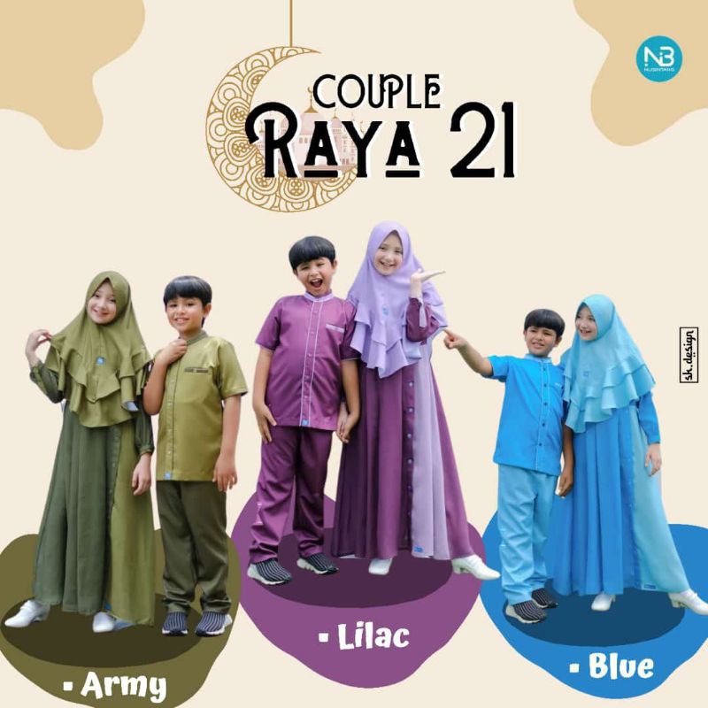 Raya series Nubi, koko anak Nubi, gamis Nubi, gamis anak nubi